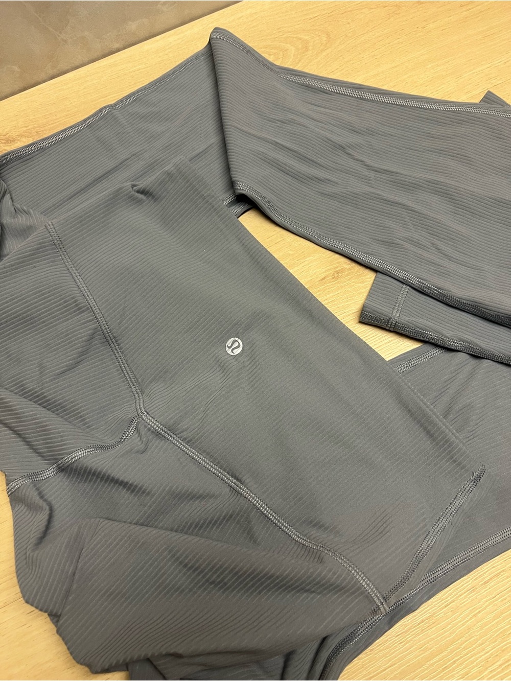 Lululemon Ribbed High-Rise Leggings Grey | Size 8